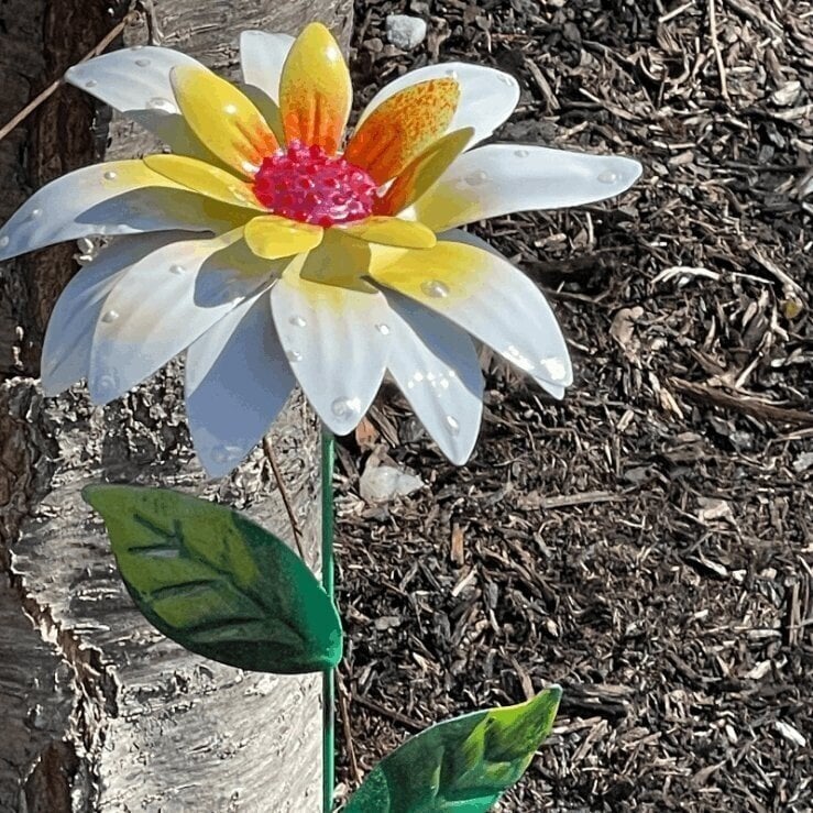 🔥Last Day Special Sale 49% OFF🍀Metal Flowers Garden Stakes🍀