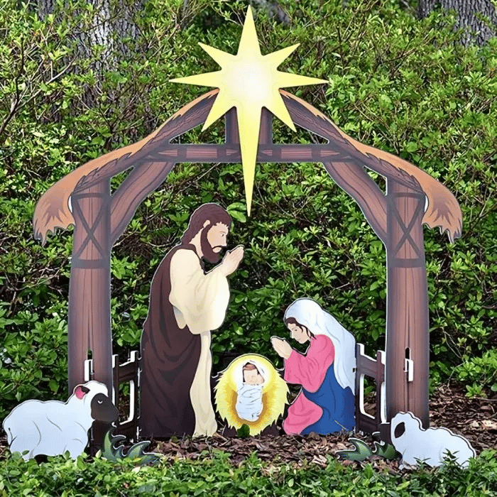 🔥LAST DAY 49% OFF 🔥 Outdoor Complete Nativity Scene