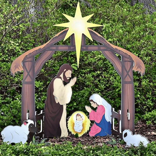 🔥LAST DAY 49% OFF 🔥 Outdoor Complete Nativity Scene