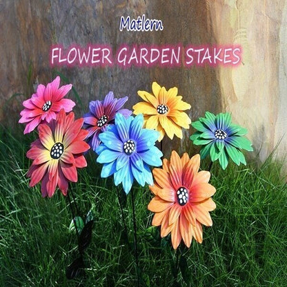 🔥Last Day Special Sale 49% OFF🍀Metal Flowers Garden Stakes🍀