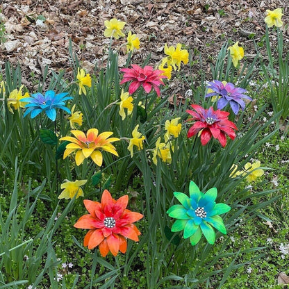 🔥Last Day Special Sale 49% OFF🍀Metal Flowers Garden Stakes🍀